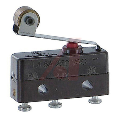 SPDT Roller Lever Microswitch, 5 A