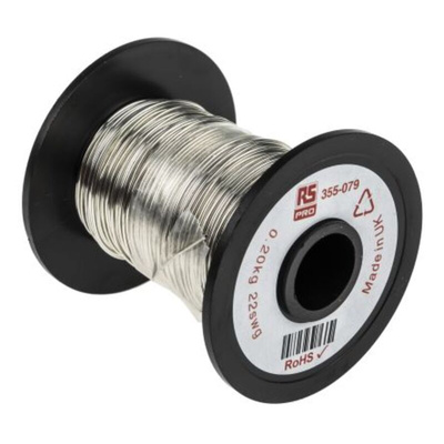 RS PRO Single Core 0.71mm diameter Copper Wire, 50.9m Long