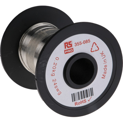 RS PRO Single Core 0.56mm diameter Copper Wire, 91.3m Long