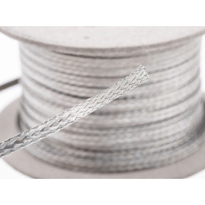 RS PRO Braided Wire 30 A, 4 x 0.8 mm, 25m BS4109