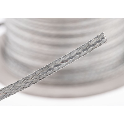 RS PRO Braided Wire 30 A, 4 x 0.8 mm, 25m BS4109