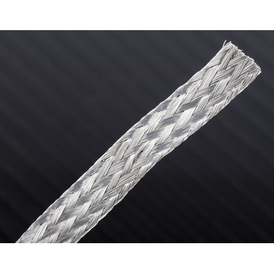 RS PRO Braided Wire 63 A, 10 x 2 mm, 25m BS4109