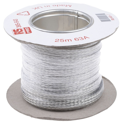 RS PRO Braided Wire 63 A, 10 x 2 mm, 25m BS4109