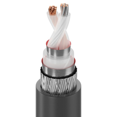 Belden Black Twinaxial Cable, 8.38mm OD 152m, 100 Ω impedance