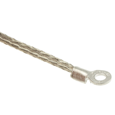 RS PRO Braided Wire, M3.5 Stud Size, 16 x 4 x 0.15 mm, 0.1m BS EN 13602:2002, BS4109