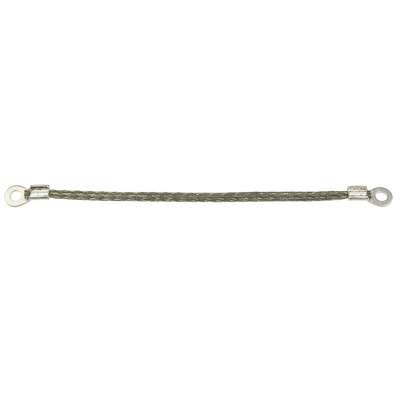 RS PRO Braided Wire, M3.5 Stud Size, 16 x 4 x 0.15 mm, 0.1m BS EN 13602:2002, BS4109