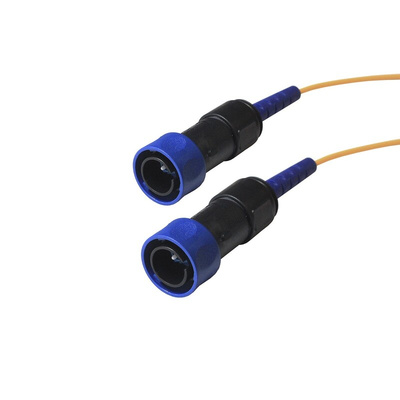 Bulgin LC to LC Simplex Single Mode OS1 Fibre Optic Cable, 9.5/125μm, Yellow, 5m
