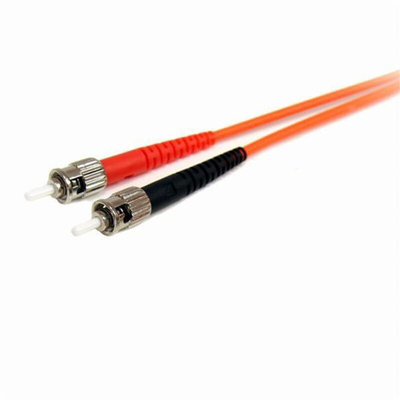 Startech LC to ST Duplex Multi Mode OM1 Fibre Optic Cable, 62.5/125μm, Orange, 2m