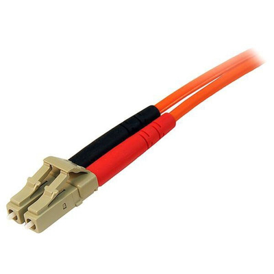 Startech LC to LC Duplex Multi Mode OM2 Fibre Optic Cable, 50/125μm, Orange, 10m