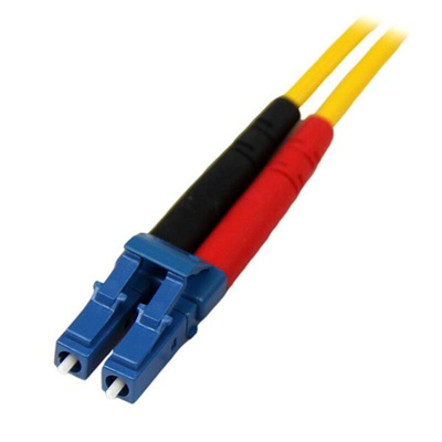 Startech LC to LC Duplex Single Mode OS1 Fibre Optic Cable, 9/125μm, Yellow, 4m