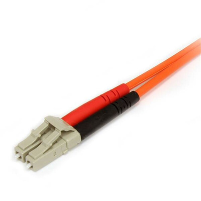 Startech LC to SC Duplex Multi Mode OM1 Fibre Optic Cable, 62.5/125μm, Orange, 1m
