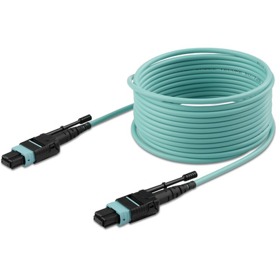 Startech MPO to MPO Duplex Multi Mode OM3 Fibre Optic Cable, 50/125μm, Aqua, 3m