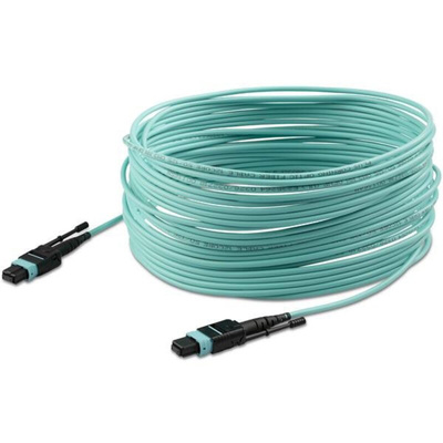 Startech MPO to MPO Multi Mode OM3 Fibre Optic Cable, 50/125μm, Aqua, 10m