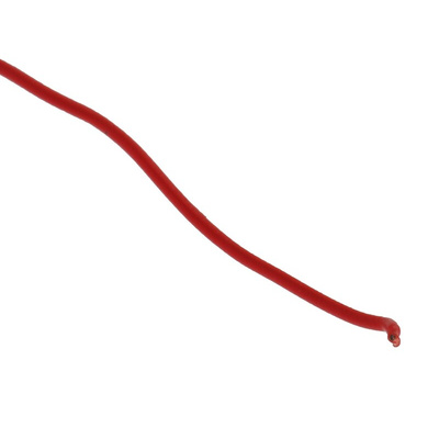 RS PRO Red 0.05 mm² Hook Up Wire, 30 AWG, 1/0.25 mm, 50m, Kynar Insulation
