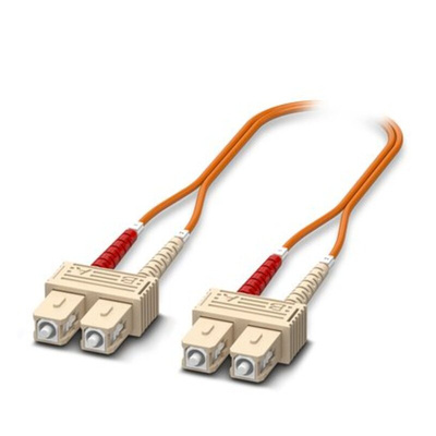 Phoenix Contact SC to SC OM2 Multi Mode Fibre Optic Cable, 2m