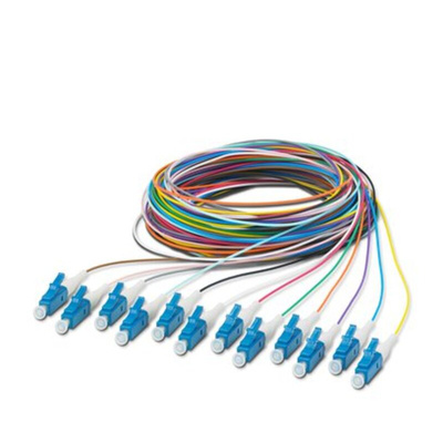 Phoenix Contact LC x 12 to Unterminated Single Mode Fibre Optic Cable, 9/125μm, 2.5m
