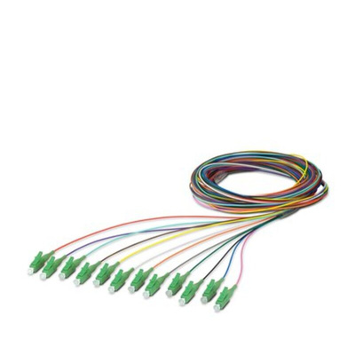 Phoenix Contact LC x 12 to Unterminated Single Mode Fibre Optic Cable, 9/125μm, 2.5m