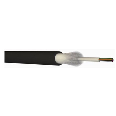 CAE Multimedia Connect Multi Mode OM3 Fibre Optic Cable, 6.5mm, Black, 100m