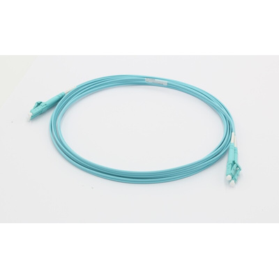 Molex Premise Networks LC to LC Duplex OM3 Multi Mode OM3 Fibre Optic Cable, 50/125μm, Light Blue, 2m