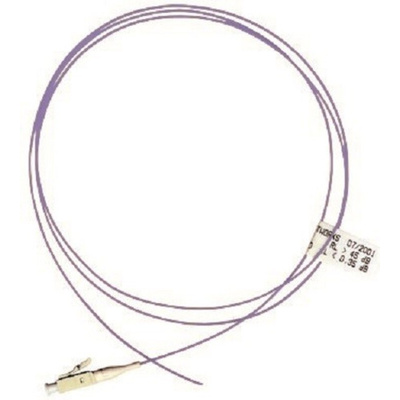 Molex Premise Networks LC to LC Simplex OM4 Multi Mode OM4 Fibre Optic Cable, 50/125μm, Light Blue, 1m