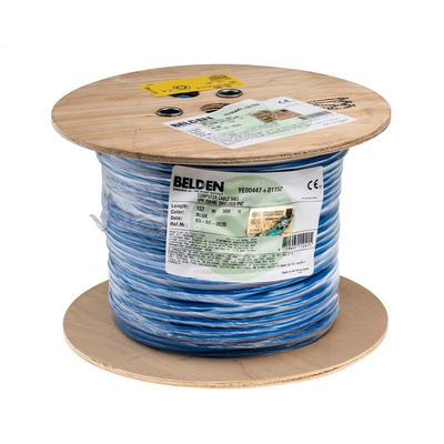 Belden Blue Twinaxial Cable, 6.17mm OD 152m, 9463 series, 78 Ω impedance