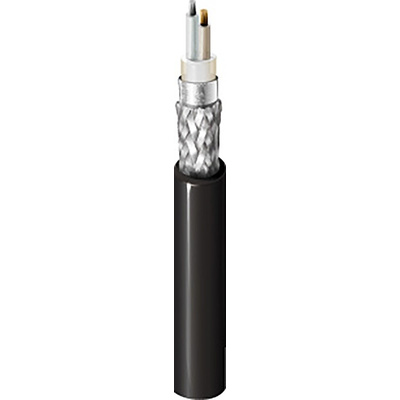 Belden Shielded Black Twinaxial Cable, 8.7mm OD 305m, 100 Ω impedance