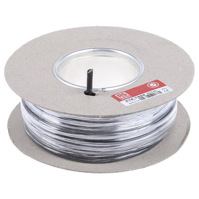 RS PRO Black 6 mm² Hook Up Wire, 9 AWG, 80/0.3mm, 25m, PVC Insulation
