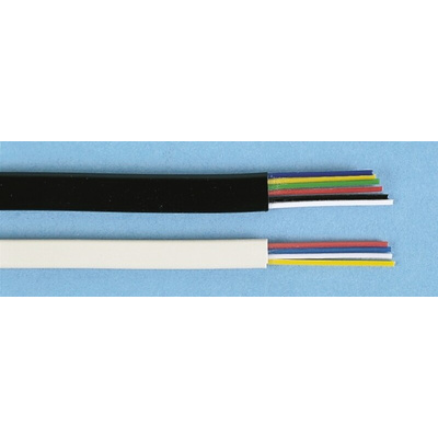 Decelect Forgos 4 Core 30 AWG Telephone Cable, Cream Sheath, 100m