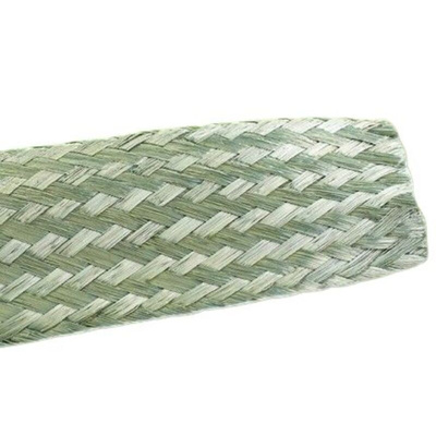 Alpha Wire Expandable Braided Tinned Copper Silver Cable Sleeve, 4.34mm Diameter, 30m Length