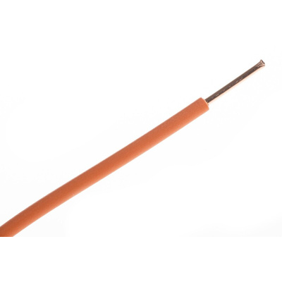 RS PRO Orange 1.5 mm² Hook Up Wire, 100m