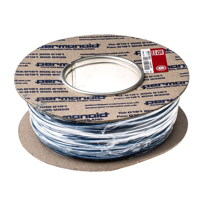 RS PRO Blue 1 mm² Hook Up Wire, 17 AWG, 32/0.2 mm, 100m, PVC Insulation