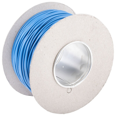 RS PRO Blue 1.5 mm² Hook Up Wire, 15 AWG, 30/0.25 mm, 100m, PVC Insulation