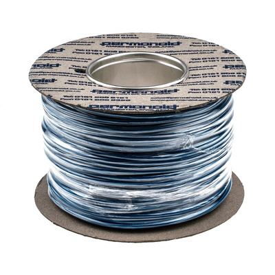 RS PRO Blue 2.5 mm² Hook Up Wire, 13 AWG, 50/0.25 mm, 100m, PVC Insulation