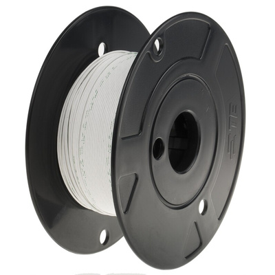 RS PRO White 0.52 mm² Hook Up Wire, 20 AWG, 19/0.2 mm, 100m, Polyamide Insulation