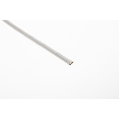 RS PRO White 3.3 mm² Hook Up Wire, 12 AWG, 37/0.32 mm, 100m, Polyamide Insulation