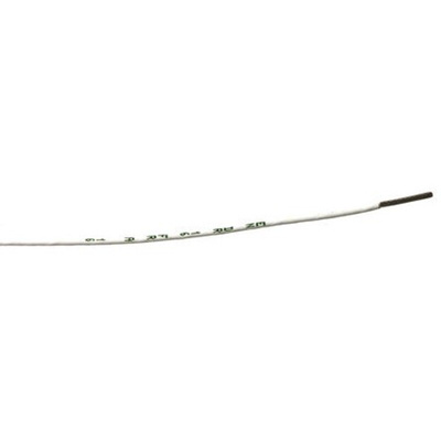 RS PRO White 5.2 mm² Hook Up Wire, 10 AWG, 61/0.32 mm, 100m, Polyamide Insulation