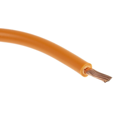 RS PRO Orange 1 mm² Hook Up Wire, 57/0.15 mm, 30m