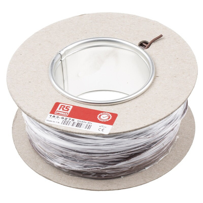 RS PRO Brown Hook Up Wire, 1/0.8 mm, 100m, PVC Insulation