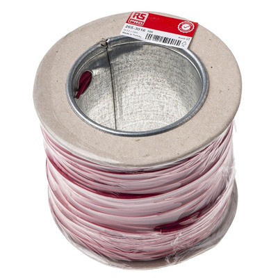 RS PRO Red 1 mm² Hook Up Wire, 32/0.2 mm, 100m, Silicone Rubber Insulation