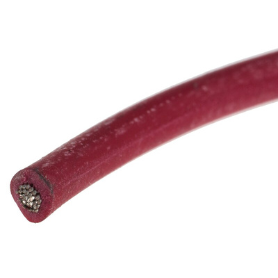 RS PRO Red 1 mm² Hook Up Wire, 32/0.2 mm, 100m, Silicone Rubber Insulation