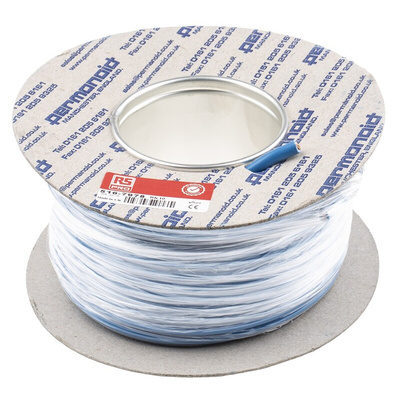 RS PRO Blue 10 mm² Hook Up Wire, 7 AWG, 80/0.4 mm, 25m, PVC Insulation
