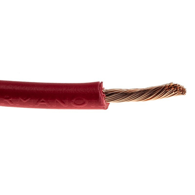 RS PRO Red 2.5 mm² Hook Up Wire, 13 AWG, 50/0.25 mm, 100m, PVC Insulation