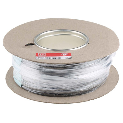 RS PRO Black 1 mm² Hook Up Wire, 17 AWG, 32/0.2 mm, 100m, Zero Halogen Insulation