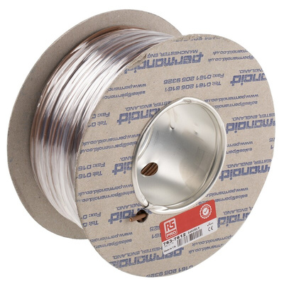RS PRO Brown 1.5 mm² Hook Up Wire, 15 AWG, 30/0.25 mm, 100m, Zero Halogen Insulation