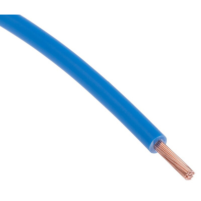 RS PRO Blue 1.5 mm² Hook Up Wire, 15 AWG, 30/0.25 mm, 100m, Zero Halogen Insulation