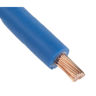 RS PRO Blue 2.5 mm² Hook Up Wire, 13 AWG, 50/0.25 mm, 100m, Zero Halogen Insulation