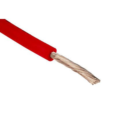 RS PRO Red 2.5 mm² Hook Up Wire, 13 AWG, 50/0.25 mm, 100m, Zero Halogen Insulation