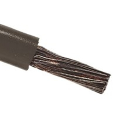 RS PRO Grey 6 mm² Hook Up Wire, 10 AWG, 84/0.3mm, 100m, PVC Insulation