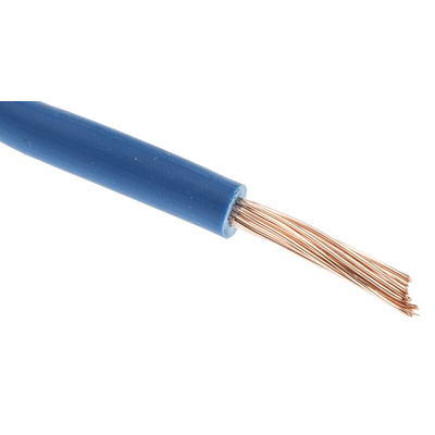 RS PRO Dark Blue 0.75 mm² Hook Up Wire, 18 AWG, 22/1.0 mm, 100m, Polyolefin Cross-linked EI5 Insulation