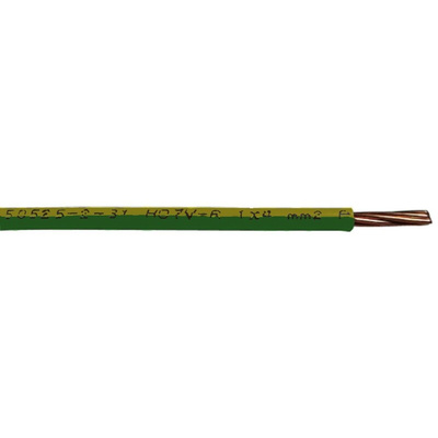 RS PRO Green/Yellow 1.5 mm² Hook Up Wire, 100m